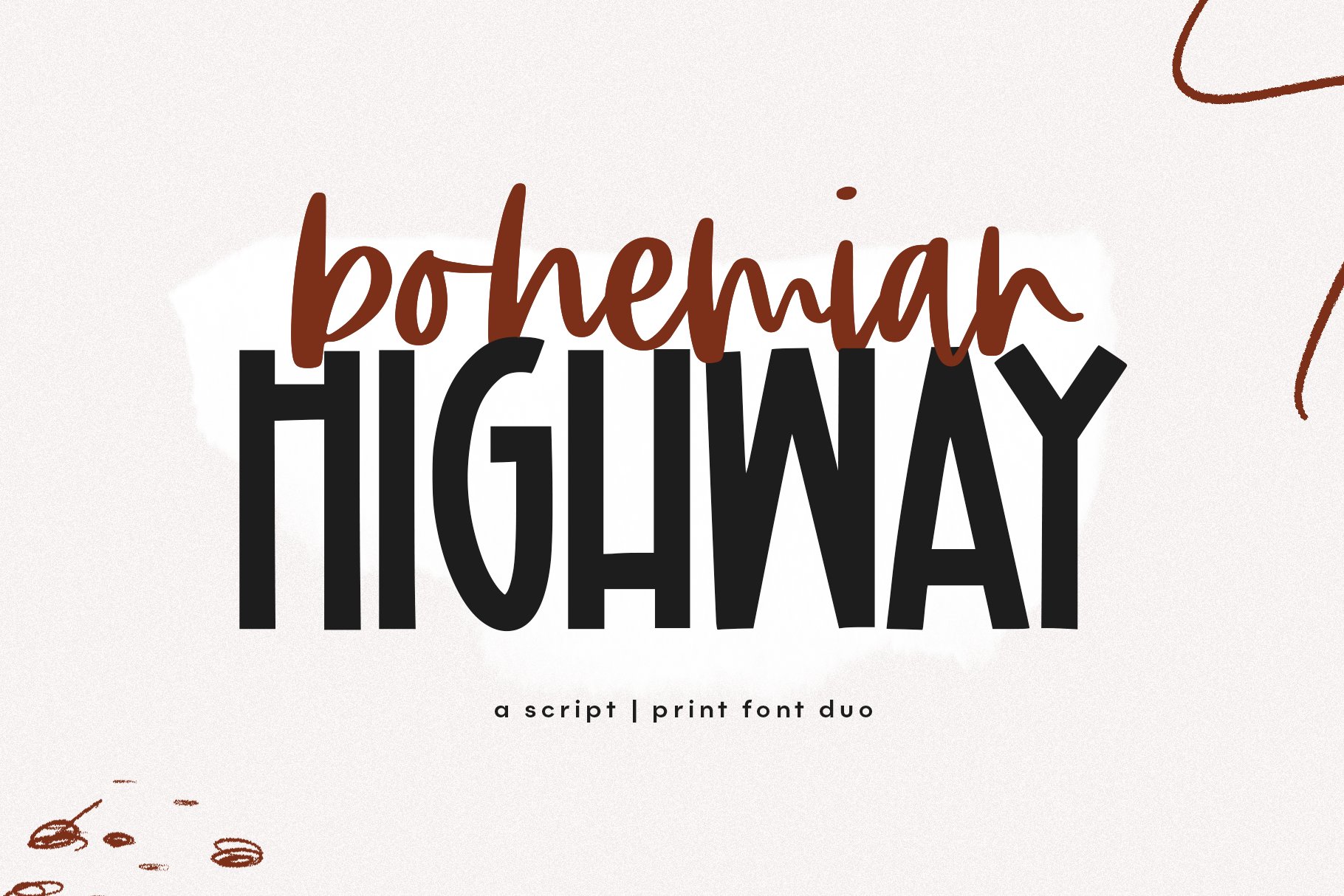 Bohemian Highway | Script Font Duo cover image.
