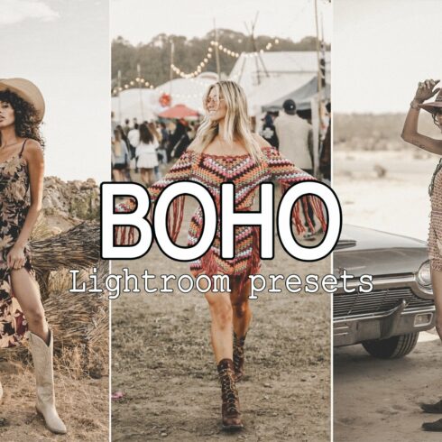 7 Boho Lightroom Presetscover image.