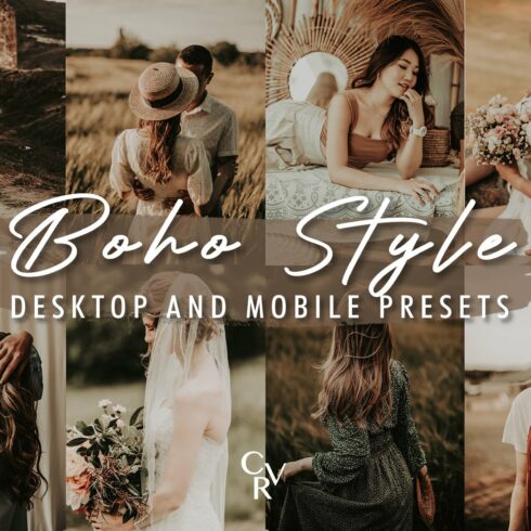 10 Boho Style Lightroom Presetscover image.