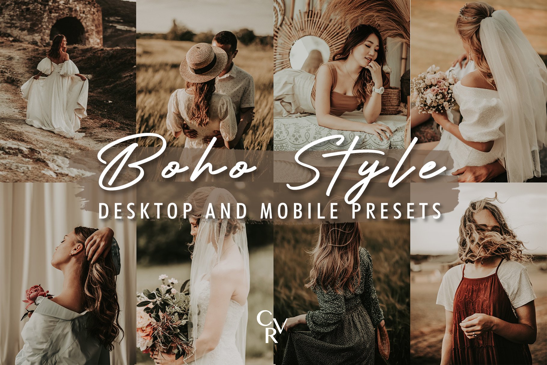 10 Boho Style Lightroom Presetscover image.