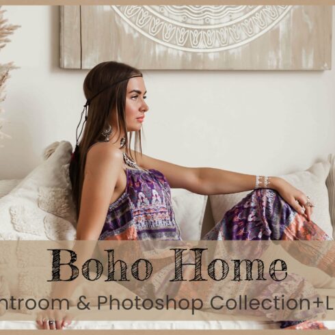 10 Boho Home Lightroom Mobile Presetcover image.