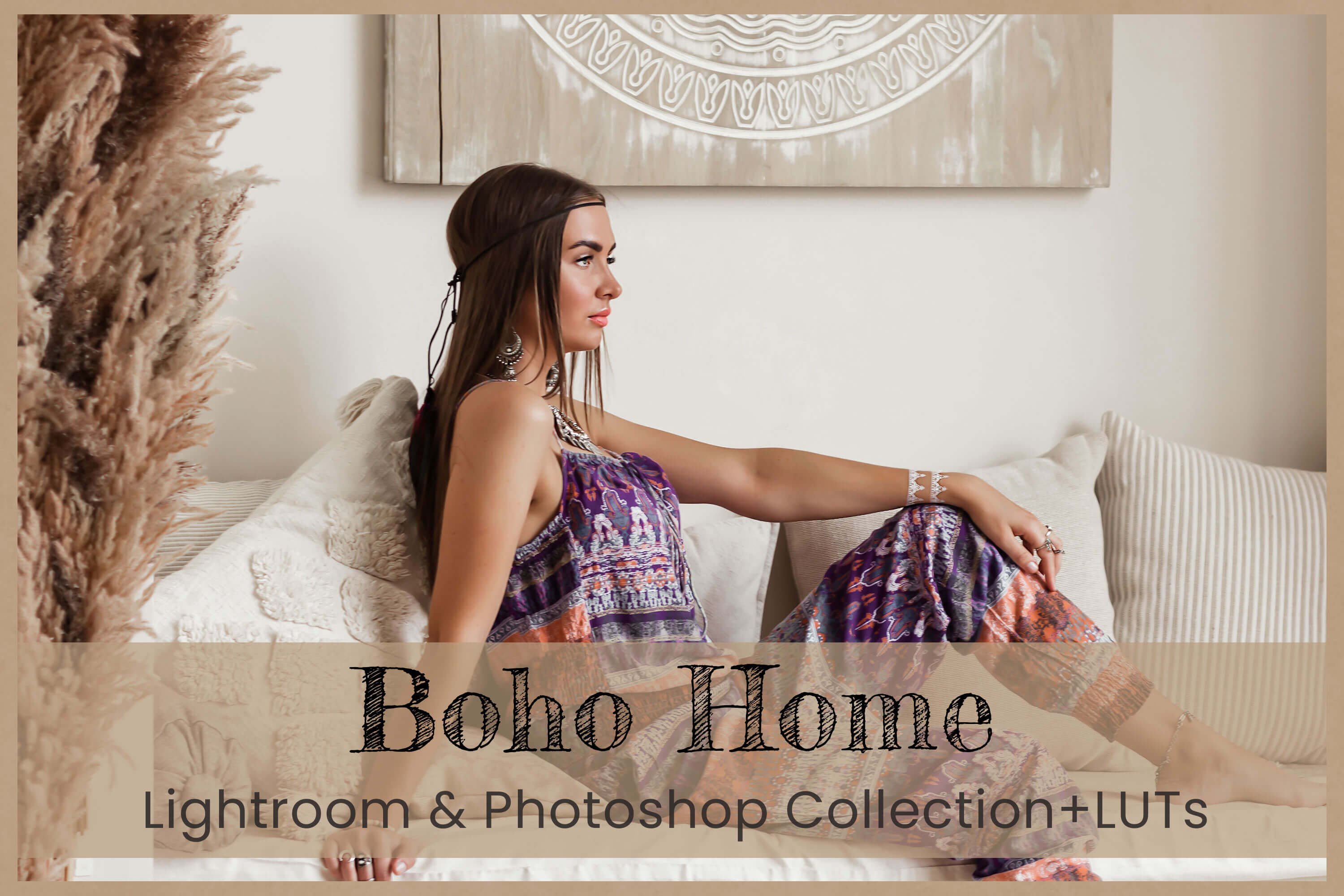 10 Boho Home Lightroom Mobile Presetcover image.