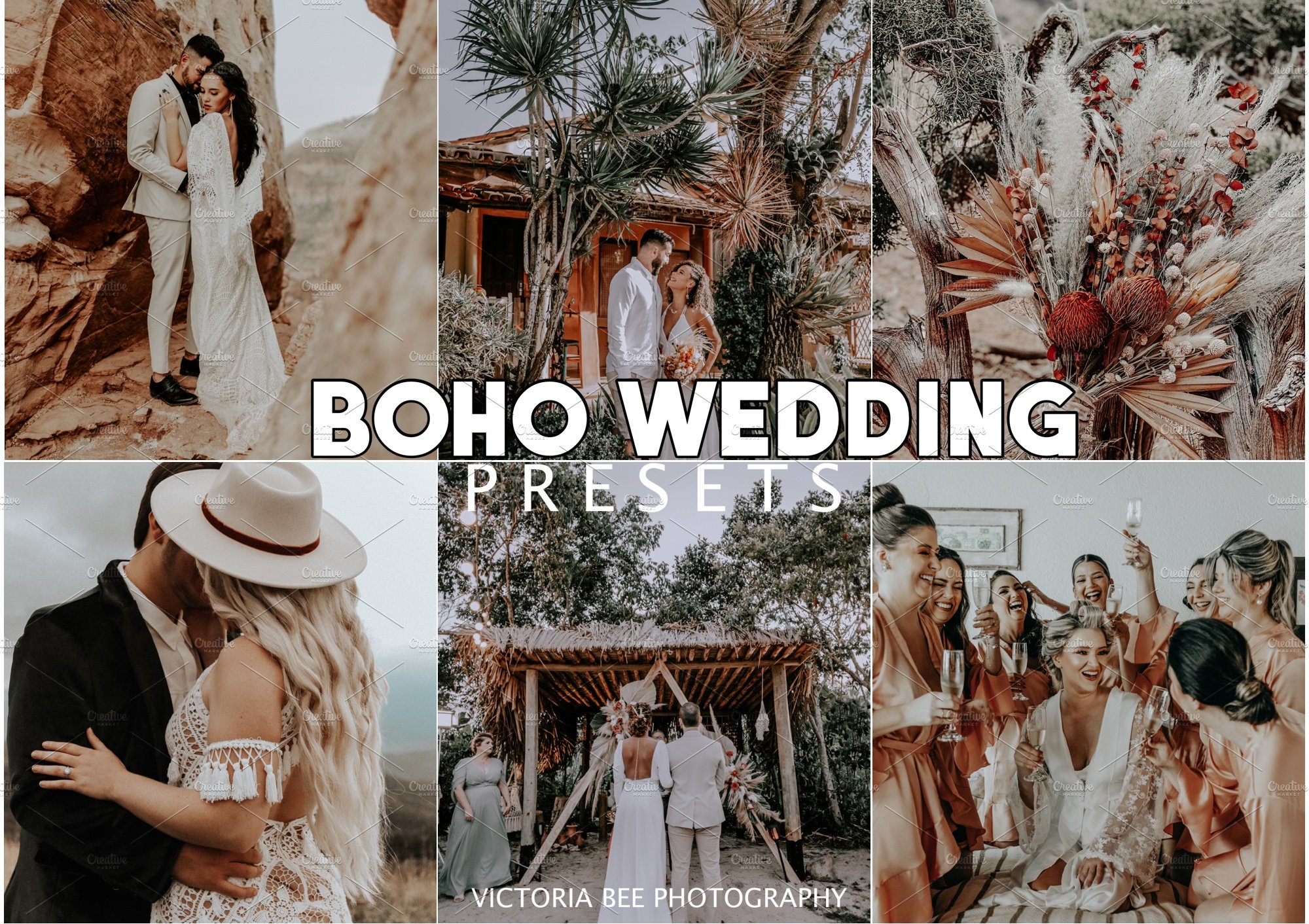 LIGHTROOM PRESETS BOHO WEDDINGcover image.