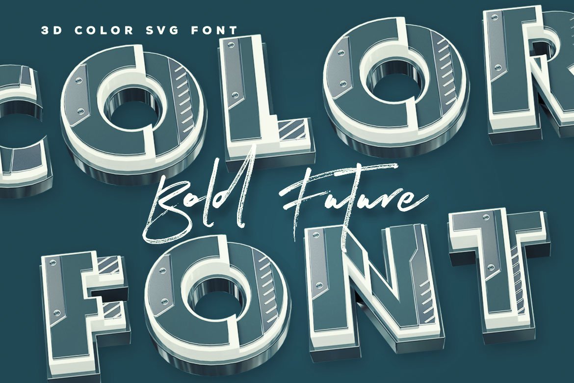 Bold Future - Color Font preview image.