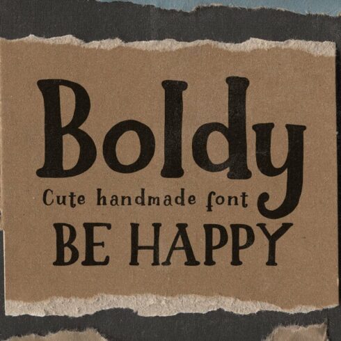 Boldy - Cute Handwritten Font cover image.