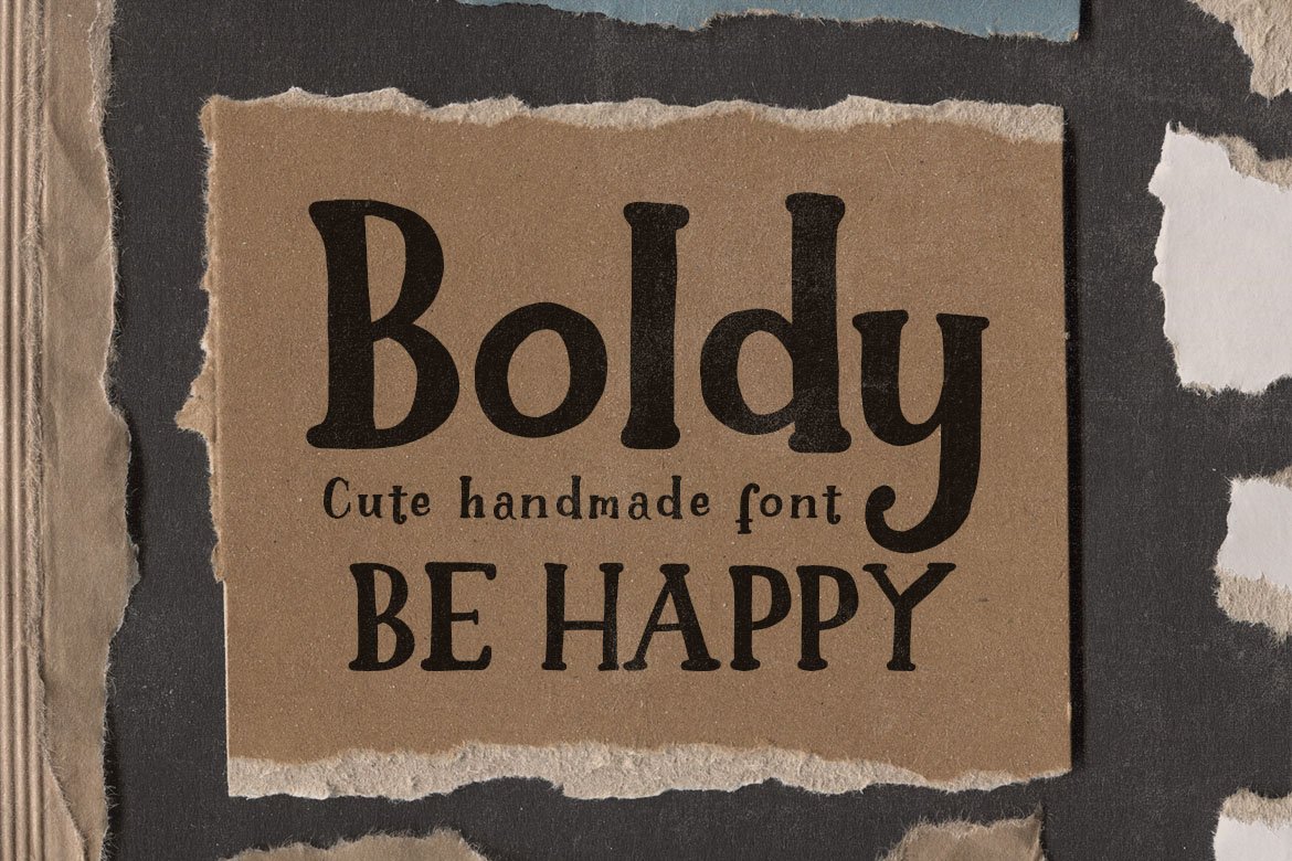 Boldy - Cute Handwritten Font cover image.