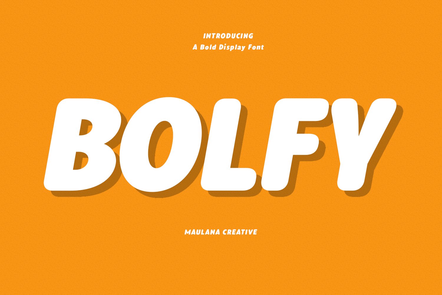 Bolfy Handwritten Display Font cover image.