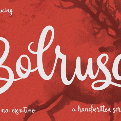 Bolrusa Script Font cover image.