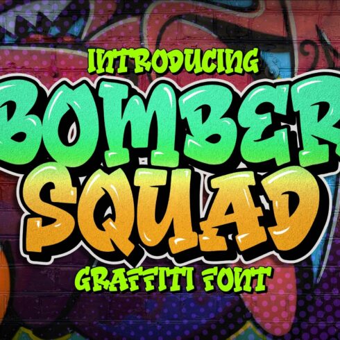 Bomber Squad Graffiti Font cover image.