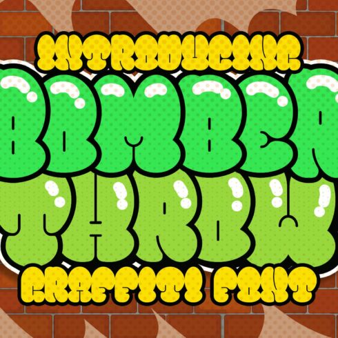 Bomber Throw Graffiti Font cover image.