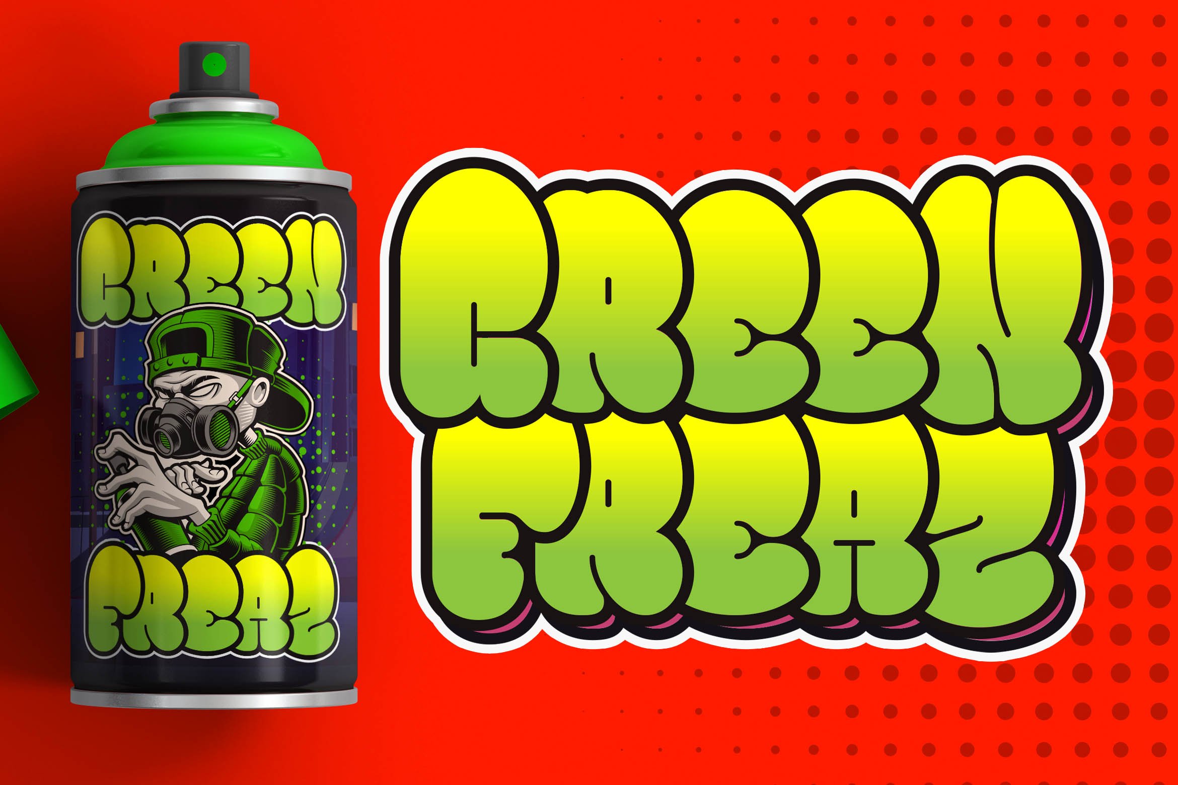 Bomber Throw Graffiti Font preview image.