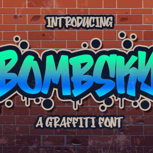 Bombsky Graffity Font cover image.