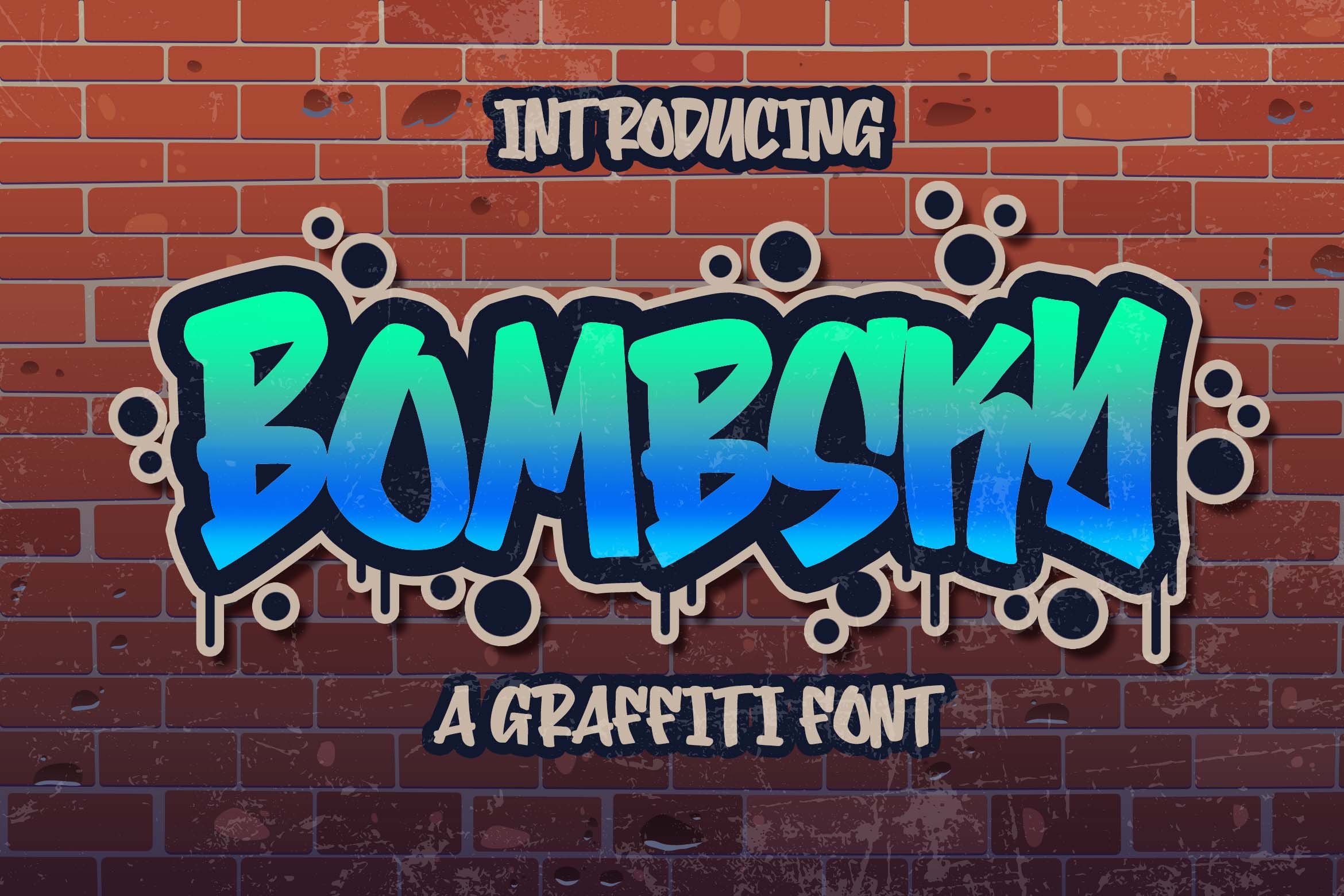 Bombsky Graffity Font cover image.