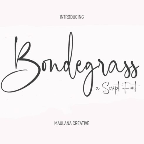 Bondegrass Script Font cover image.