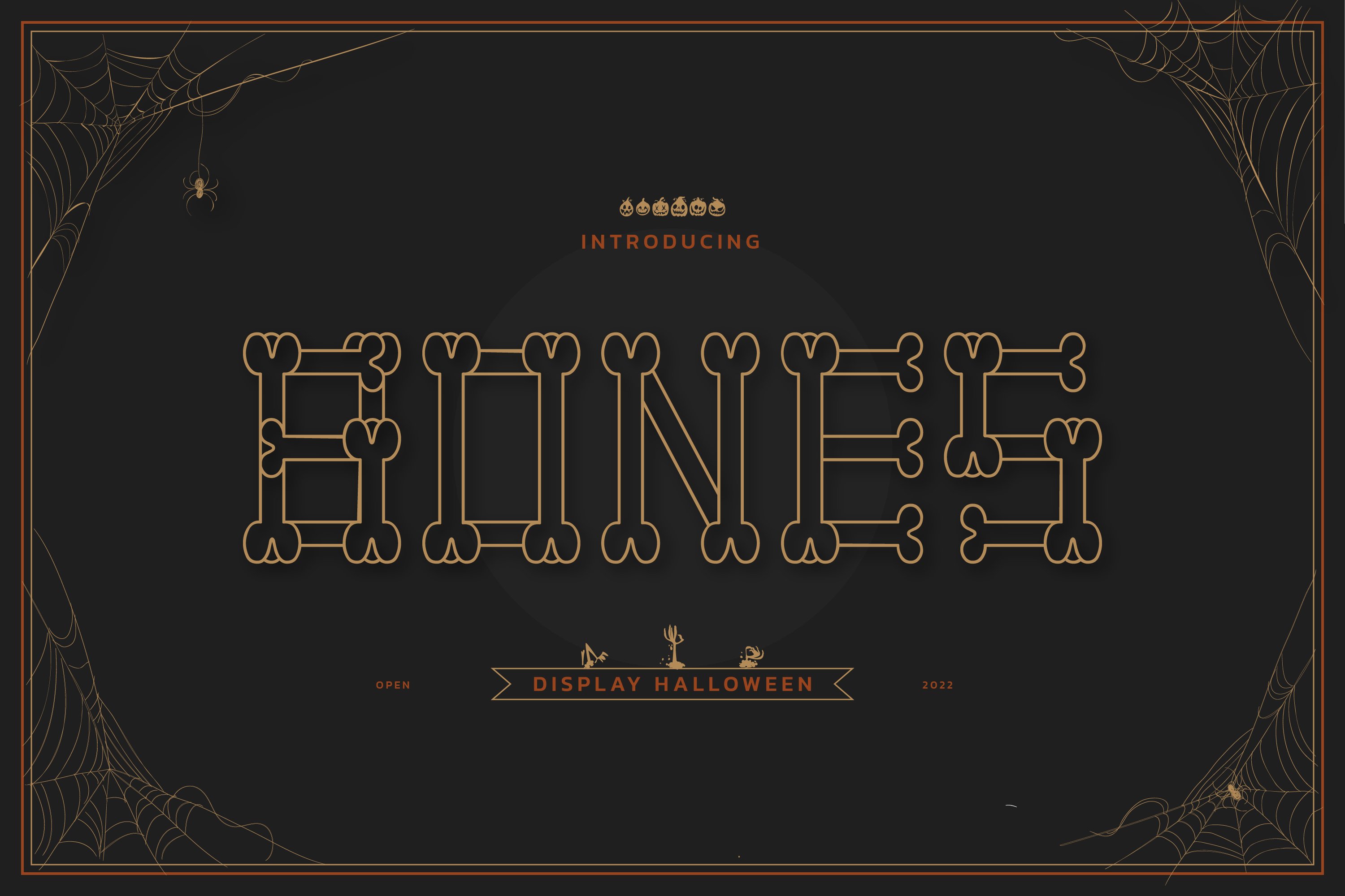 Bones Halloween Display Font cover image.