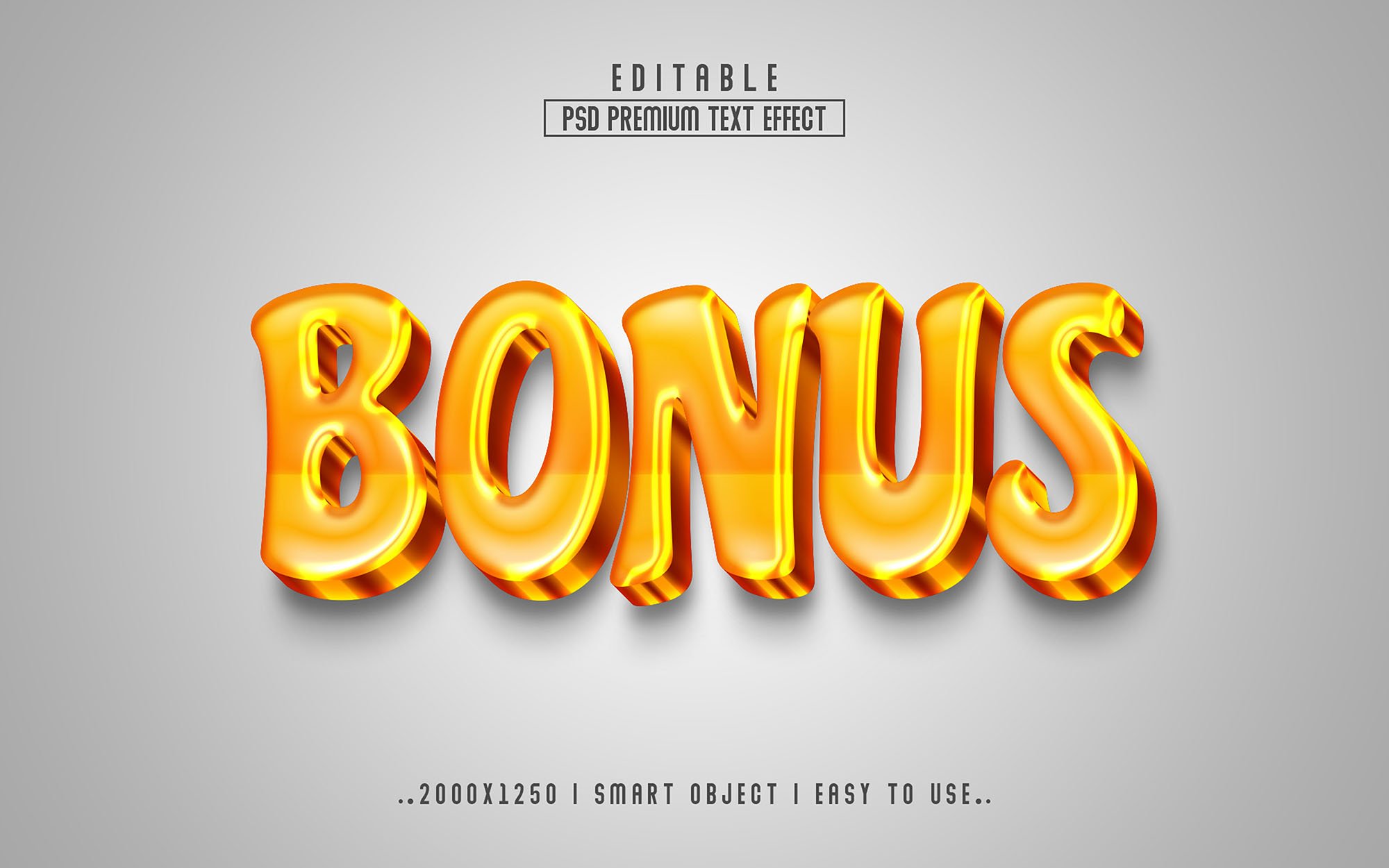 Bonus 3D Editable Text Effect Stylecover image.