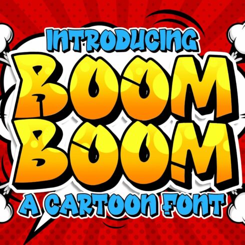 Boom Boom Cartoon Font cover image.