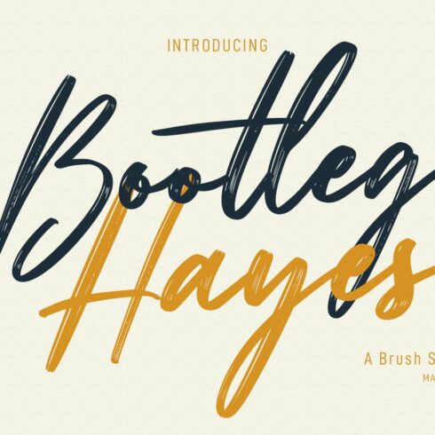 Bootleg Hayes Brush Script Font cover image.