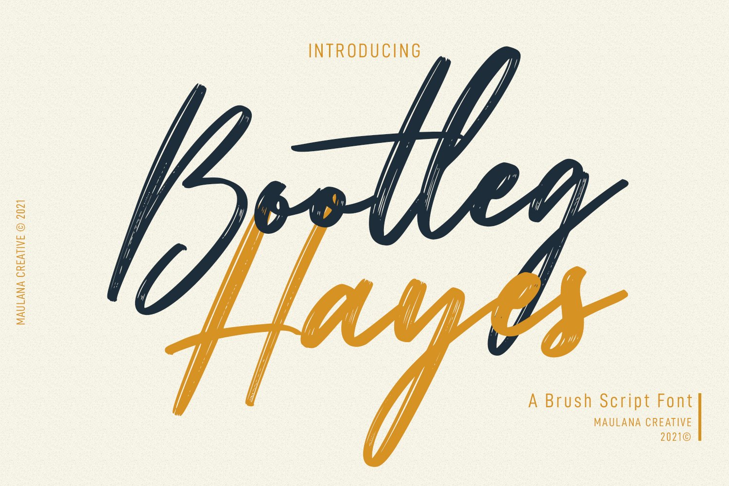 Bootleg Hayes Brush Script Font cover image.