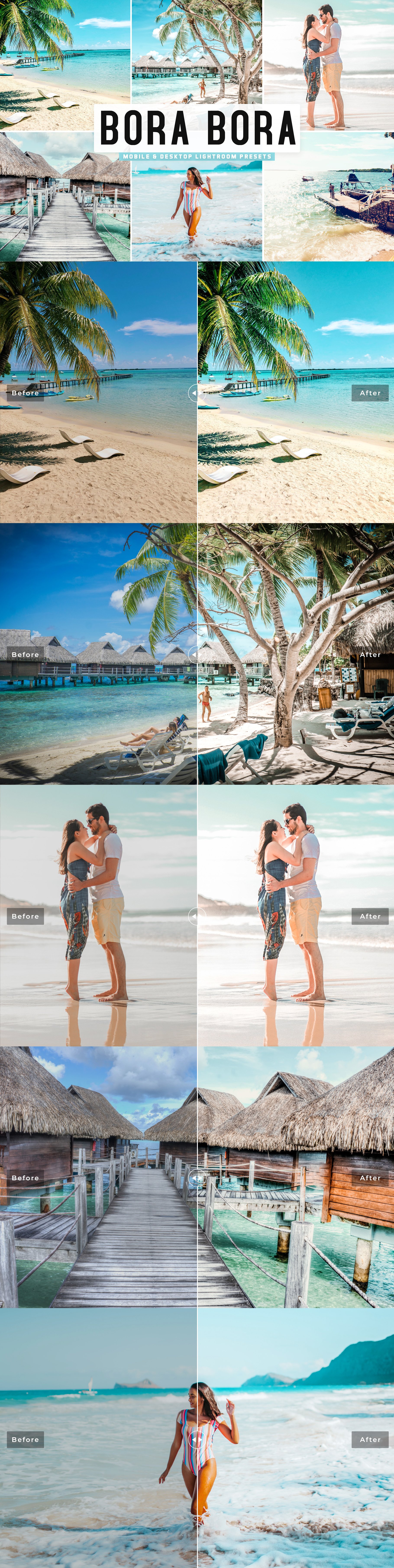 Bora Bora Lightroom Presets Packcover image.