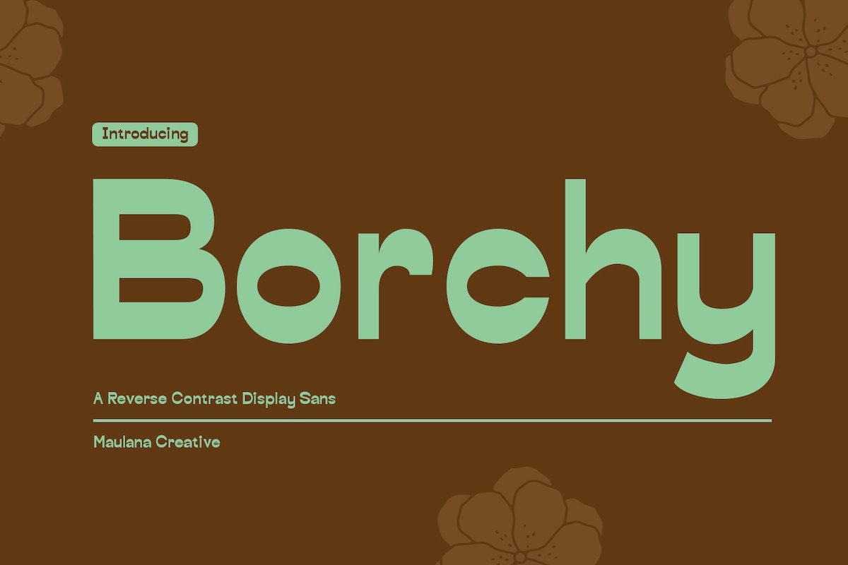 borchy reverse contrast display sans font 1 893