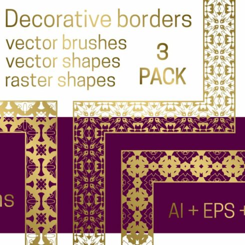 Decorative borders pack 3cover image.