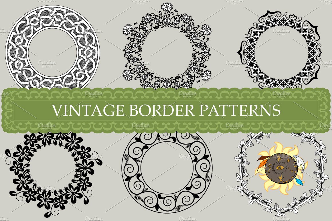 Vintage border patternscover image.
