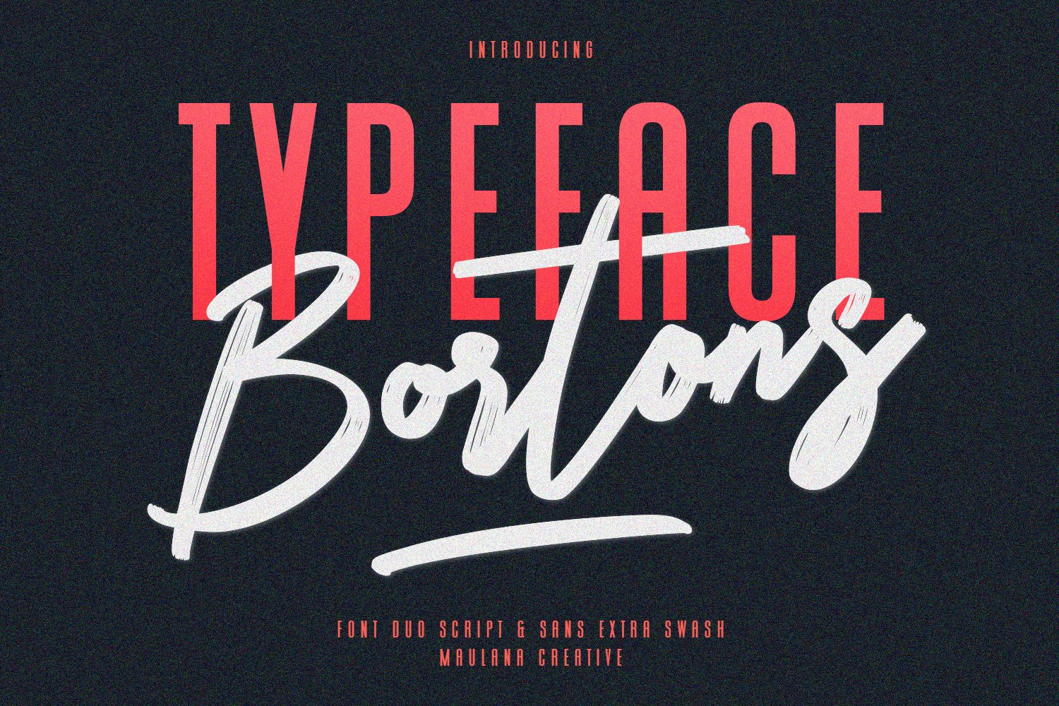 Bortons Font Duo Swash Typeface cover image.