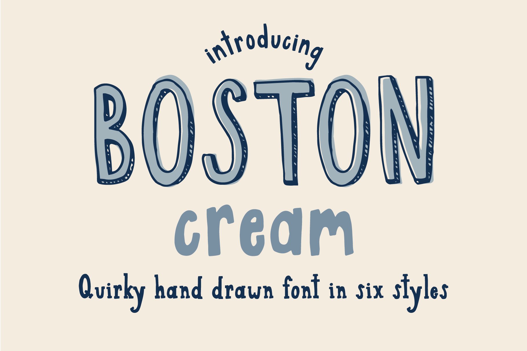 Boston Cream Sans and Serif cover image.