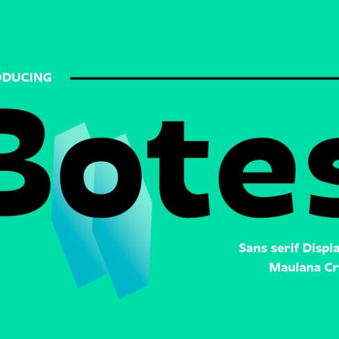Botes Sans Font cover image.