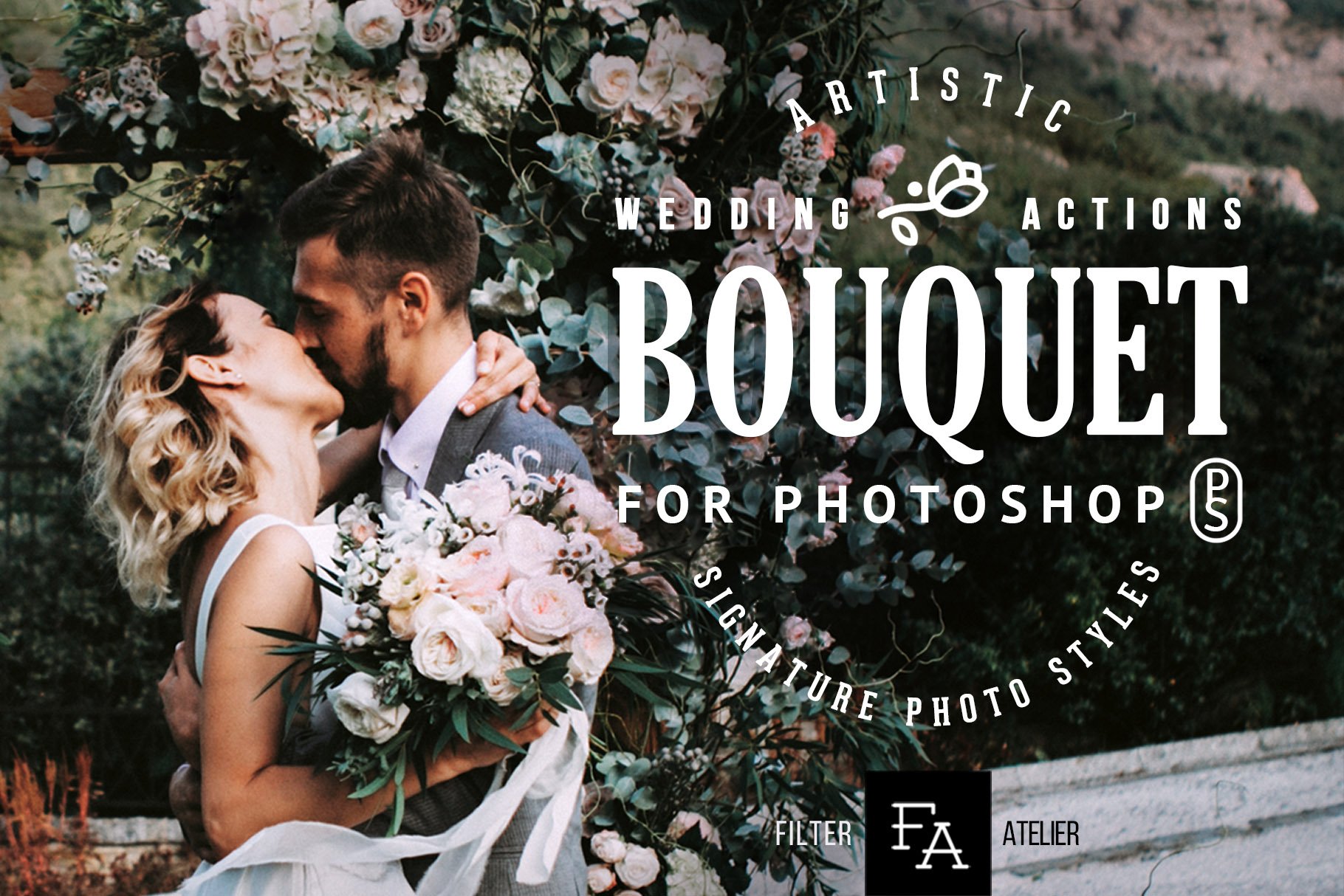 Bouquet Wedding Photoshop Actionscover image.