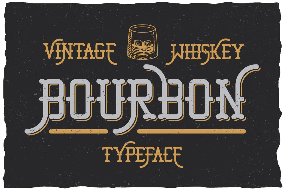 Bourbon Whiskey Typeface cover image.