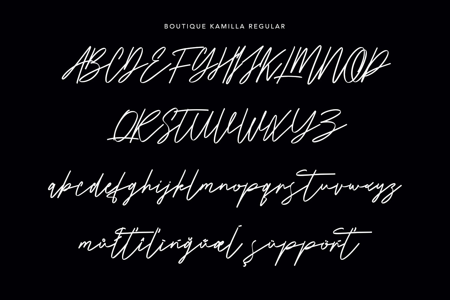 boutique kamilla signature typeface 10 837