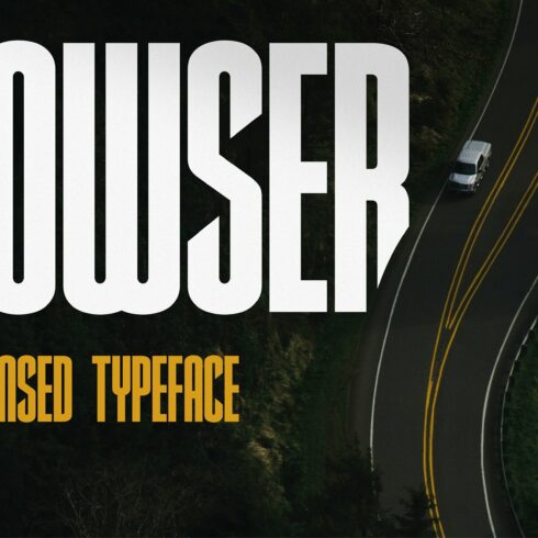 Bowser - Condensed Typeface cover image.