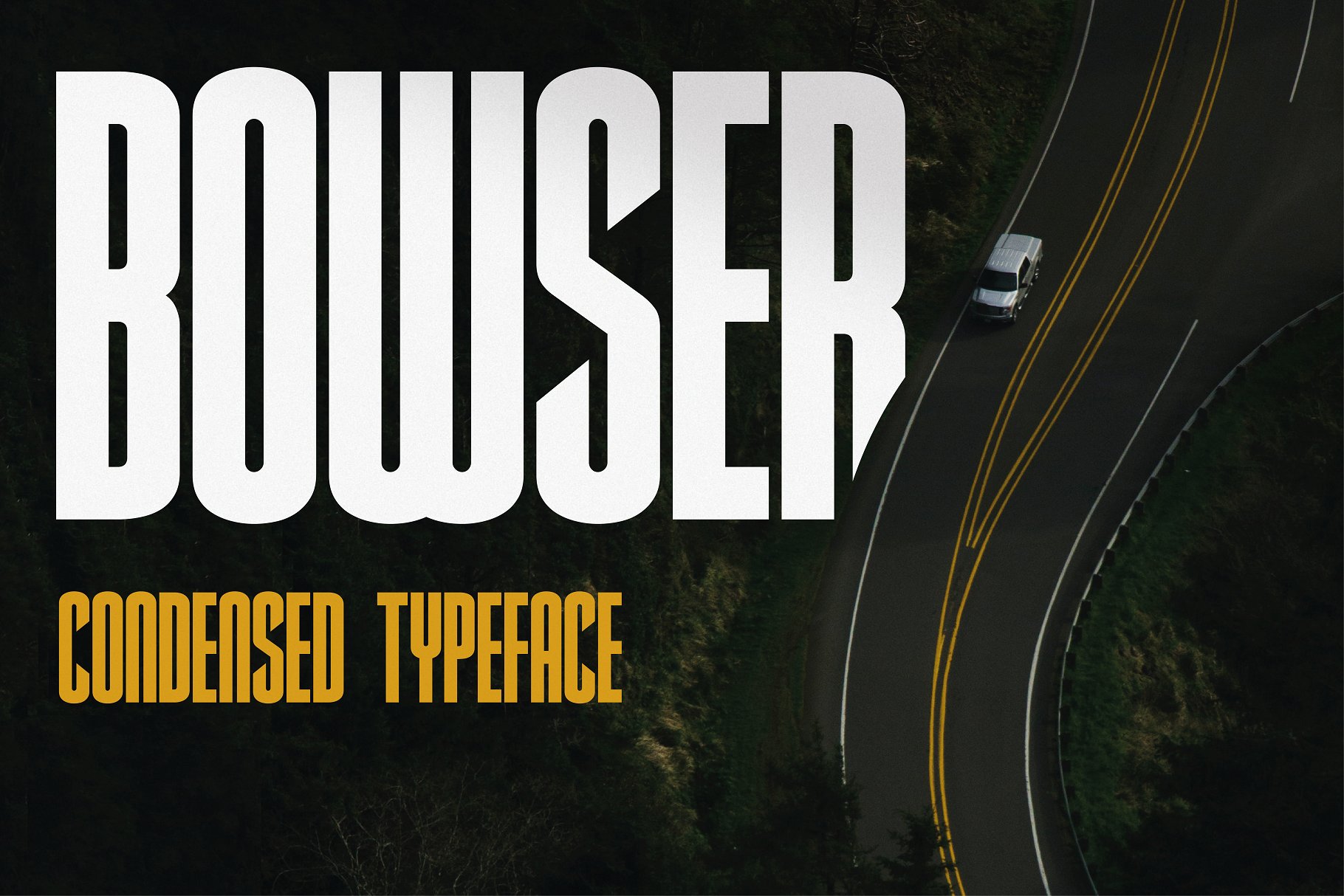 Bowser - Condensed Typeface cover image.