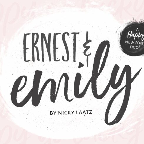 NEW!Ernest & Emily Font Duo cover image.