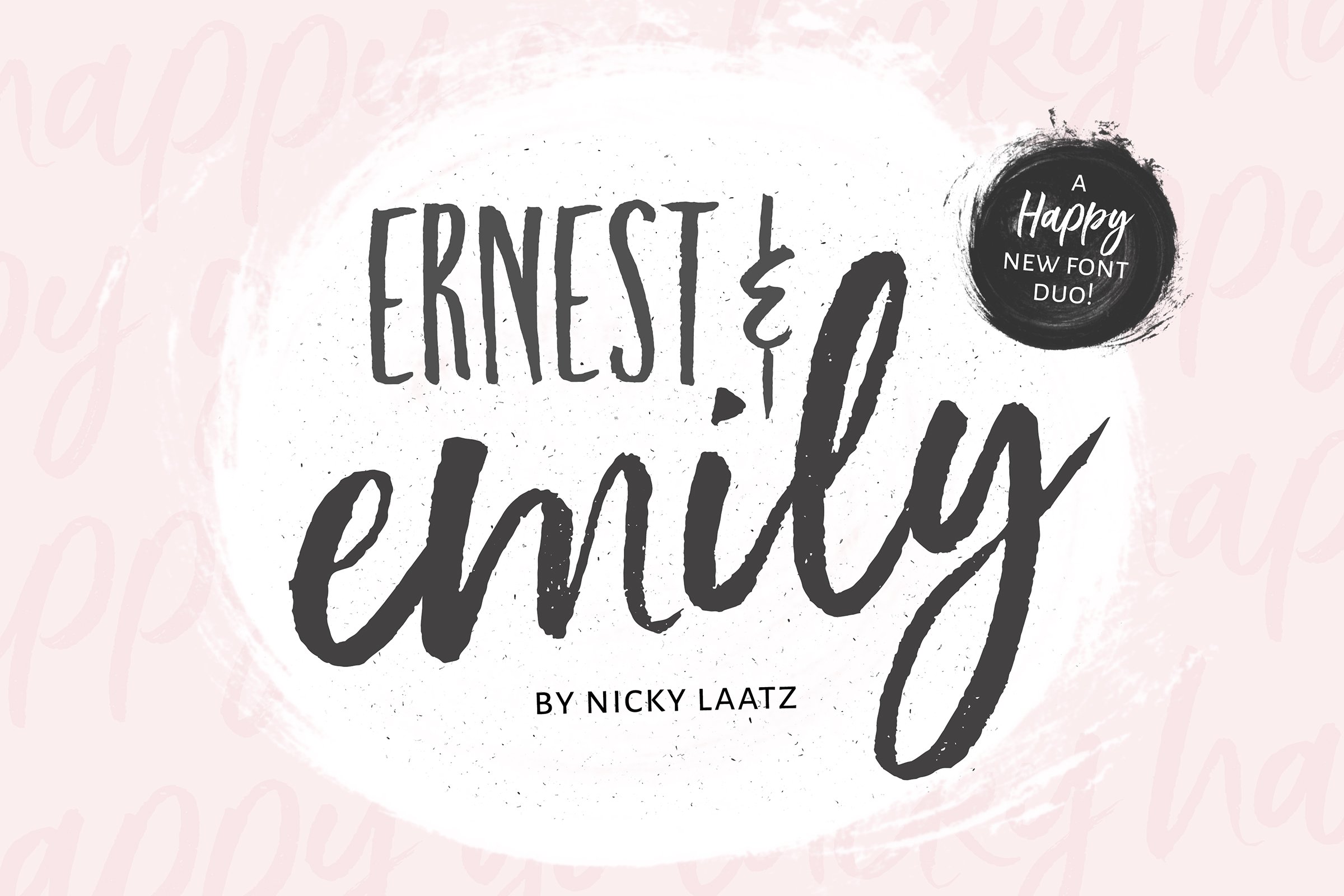 NEW!Ernest & Emily Font Duo cover image.