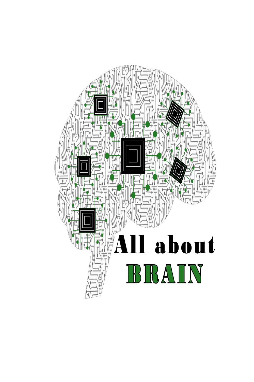 All about Brain - Icon pinterest preview image.