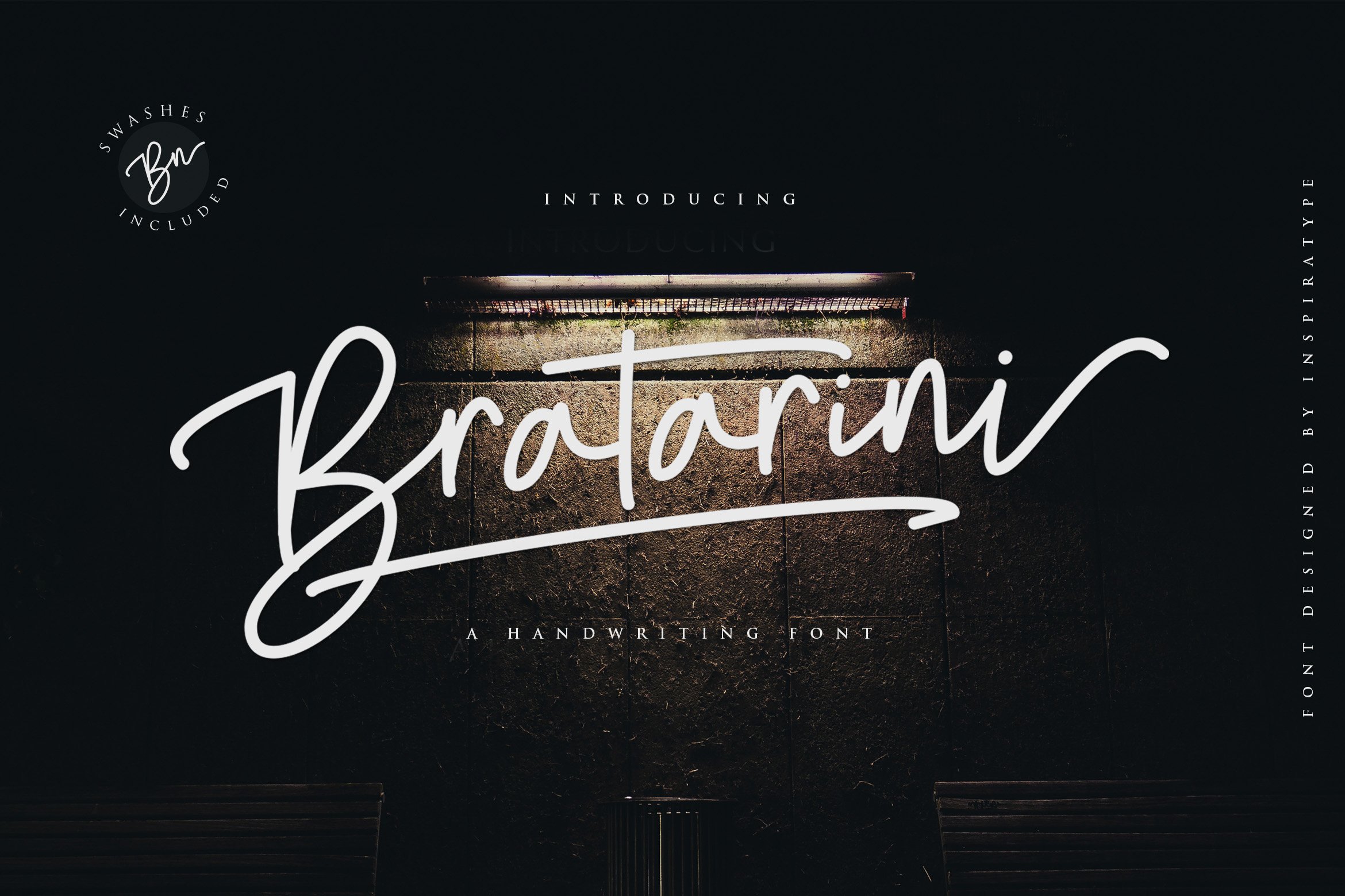 Bratarini - a Handwriting Font cover image.