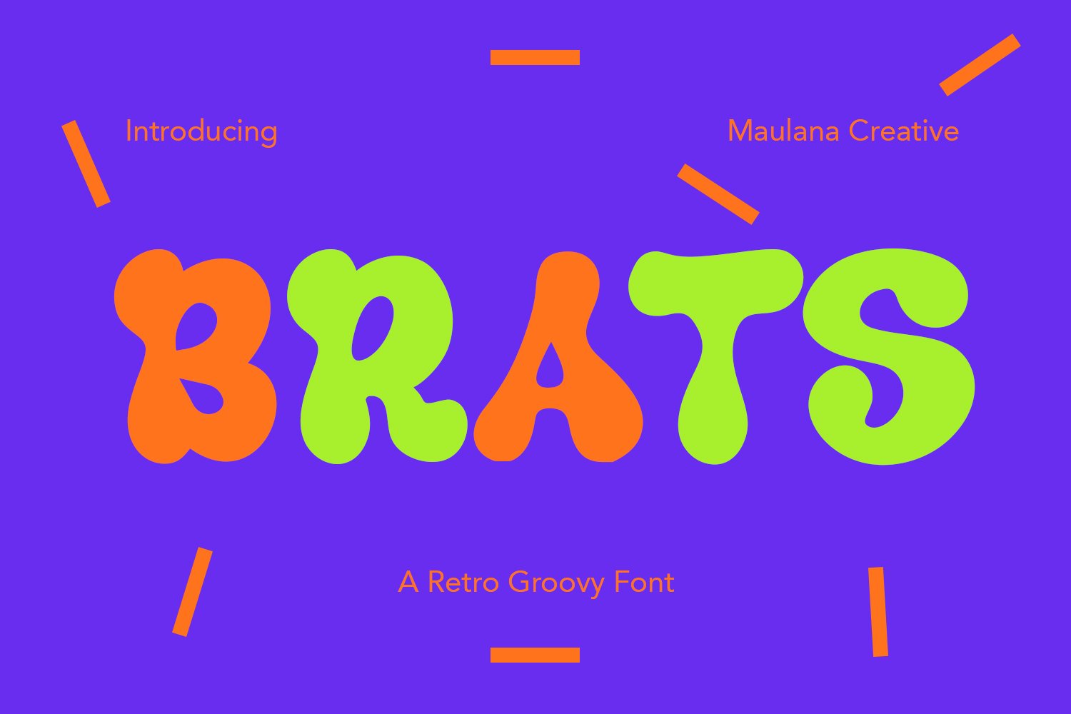 Brats Retro Groovy Handwritten cover image.