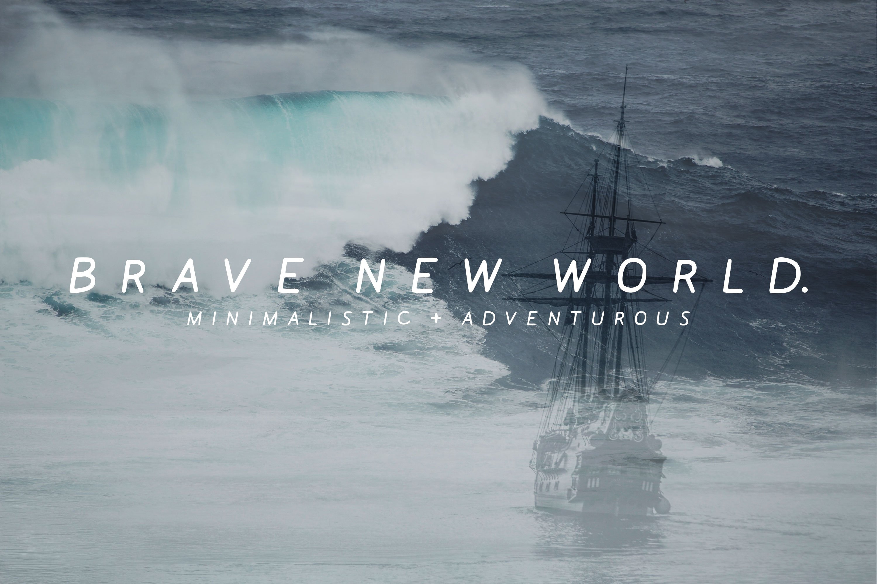 Brave New World | Font cover image.