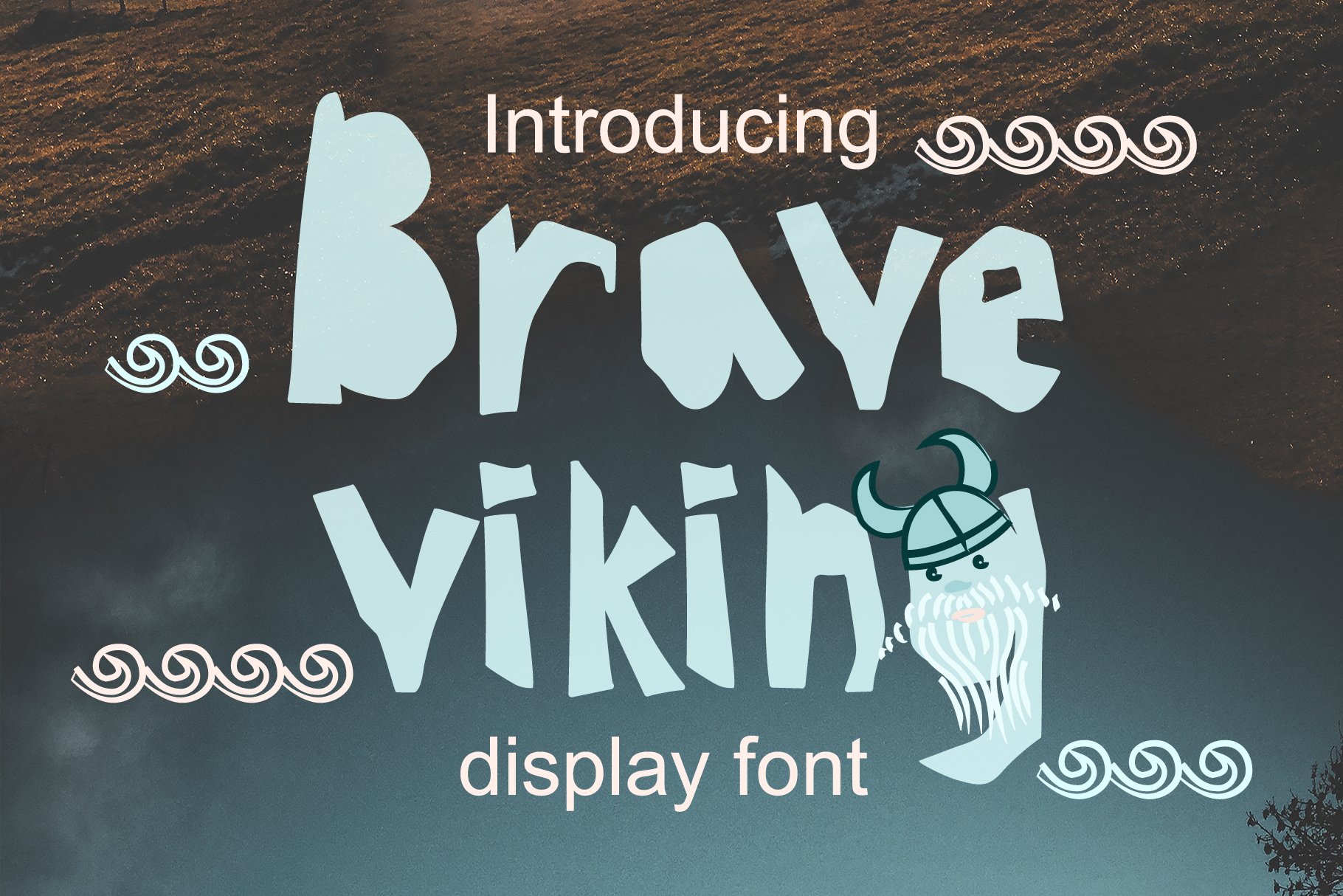 BRAVE-VIKING OTF font cover image.