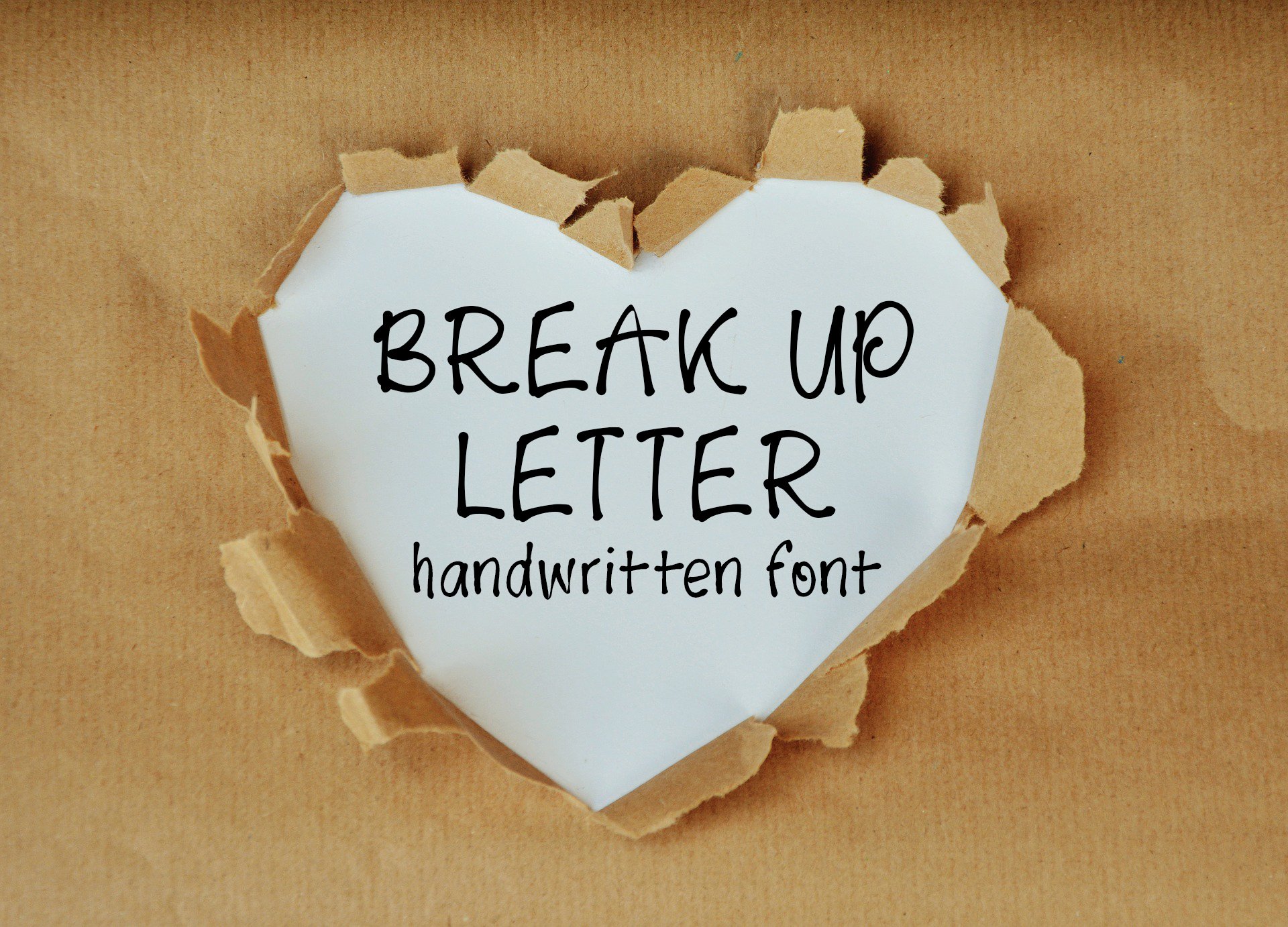 Break Up Letter font cover image.