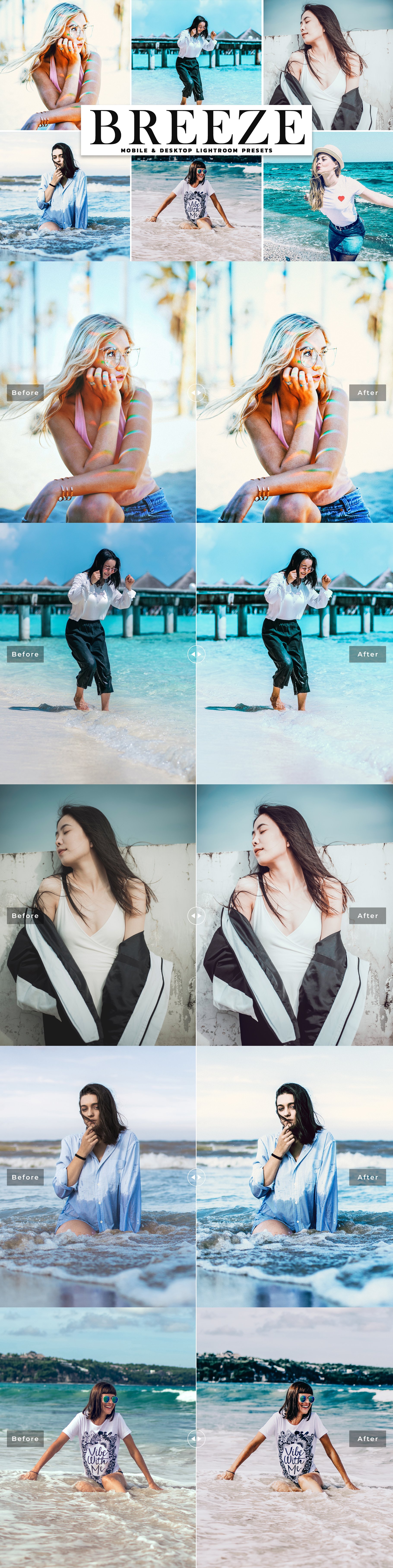 Breeze Lightroom Presets Packcover image.