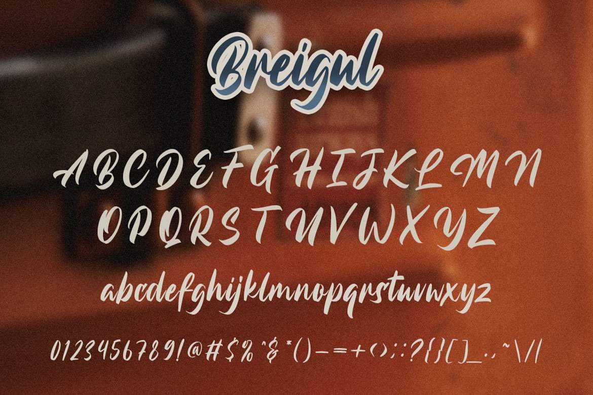 breigul handwritten font 4 616