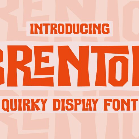 Brenton Quirky Display Font cover image.
