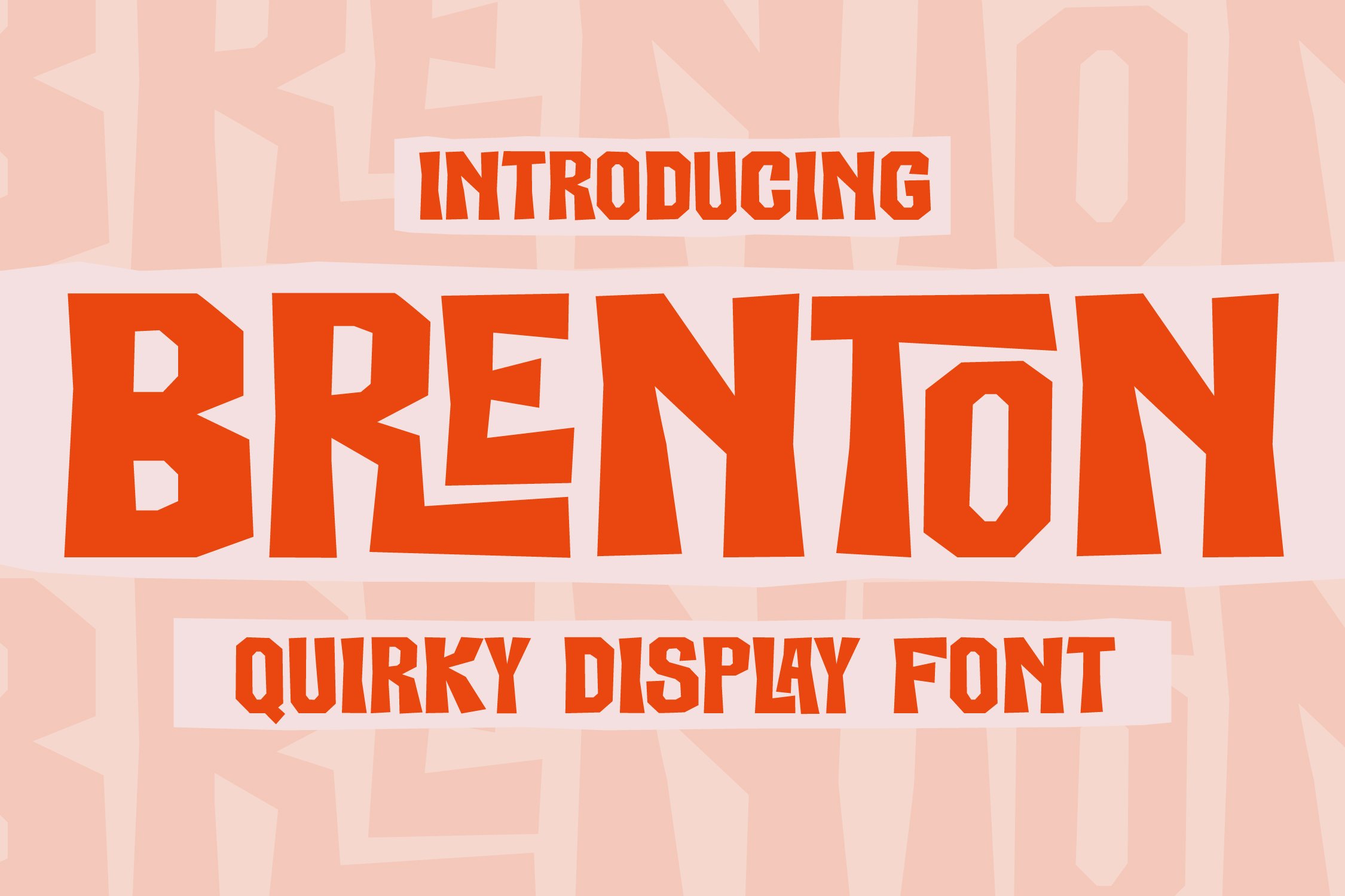 Brenton Quirky Display Font cover image.