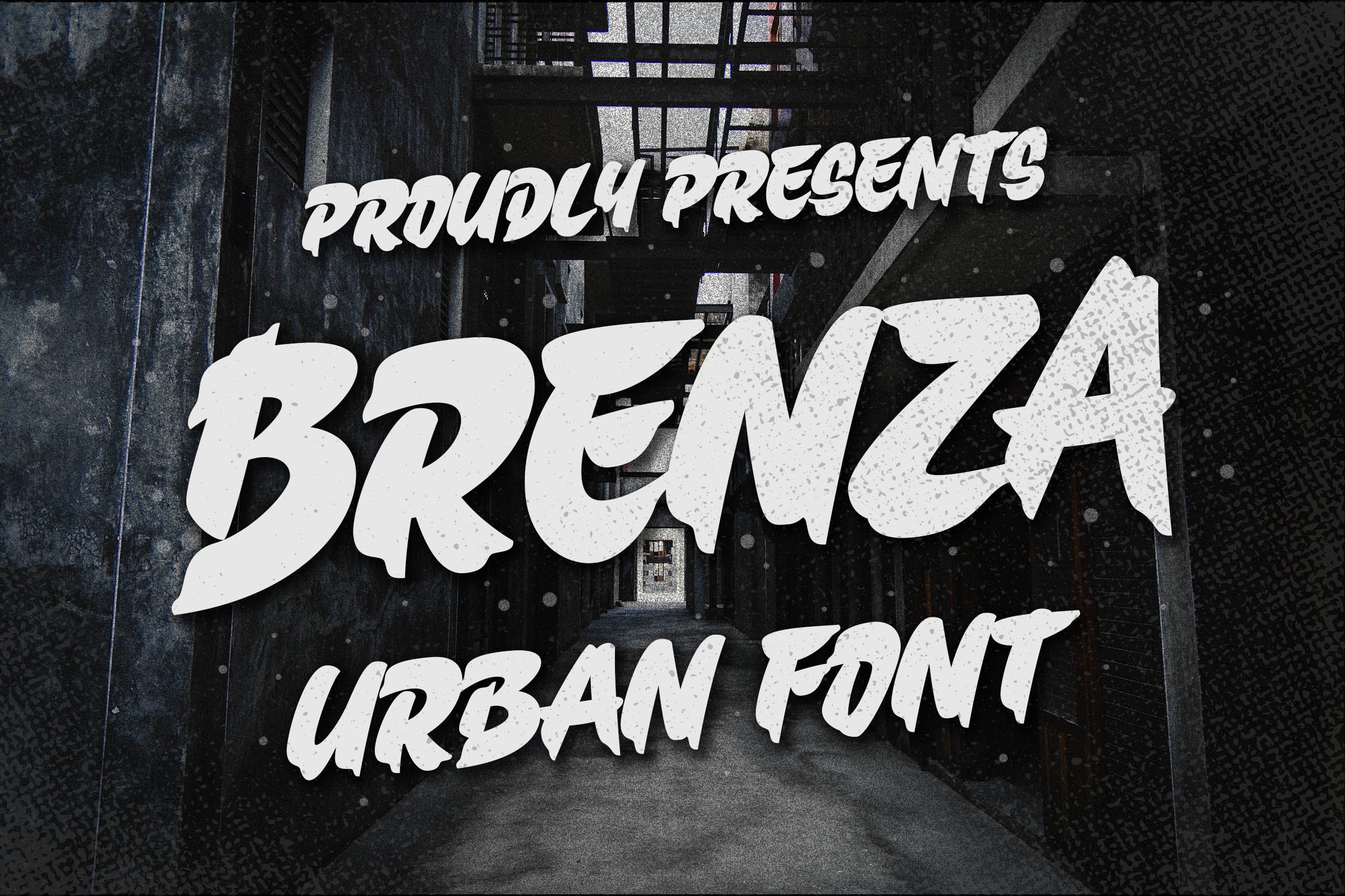 Brenza - Urban Font cover image.