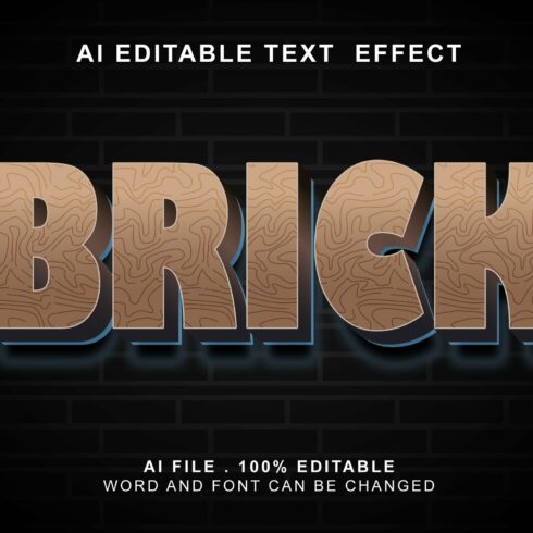 Brick 3d Text Effectcover image.