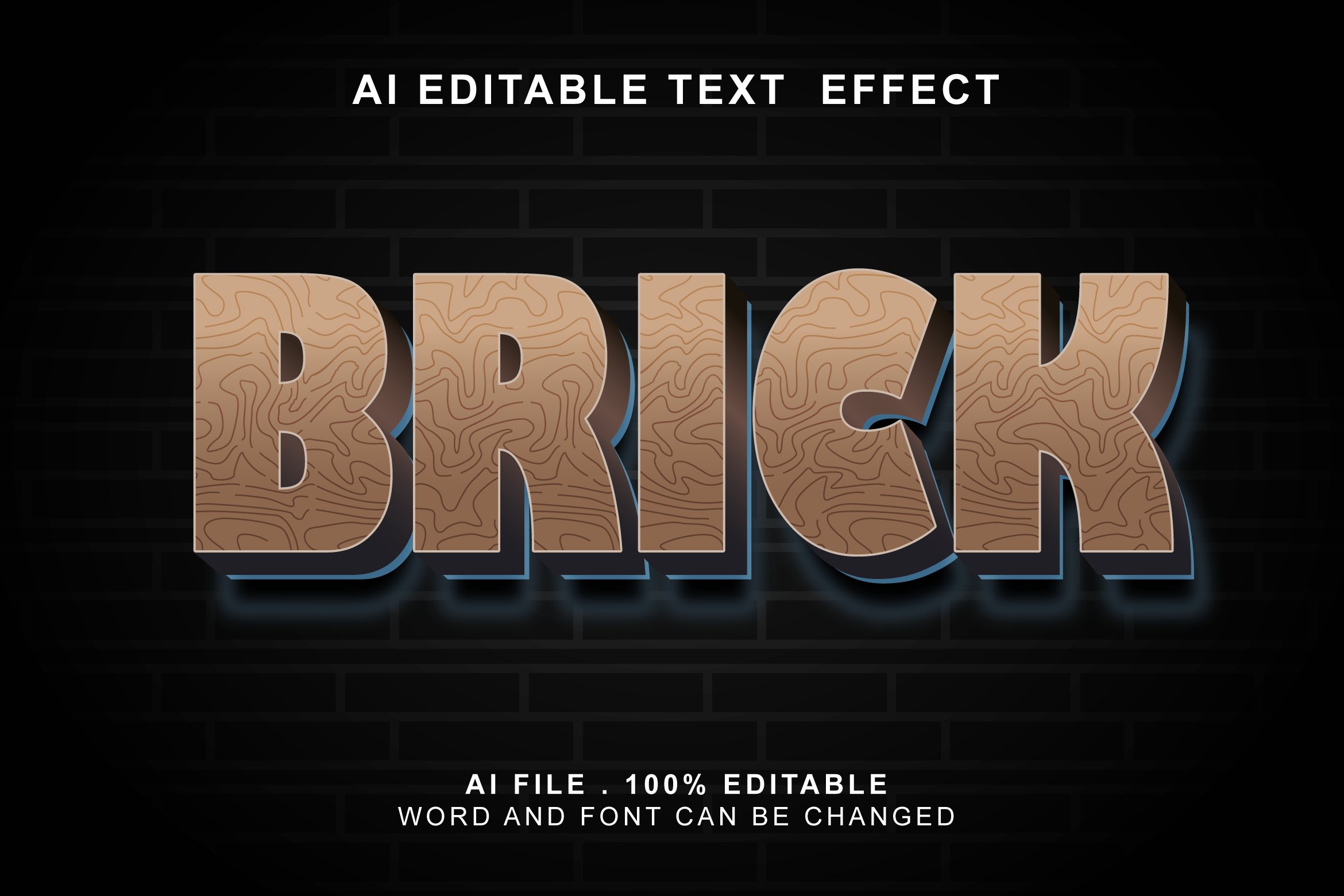 Brick 3D Text Effect – MasterBundles